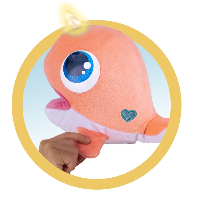 AS Zoo Corally Λούτρινο Διαδραστικό Φάλαινα Μονόκερος