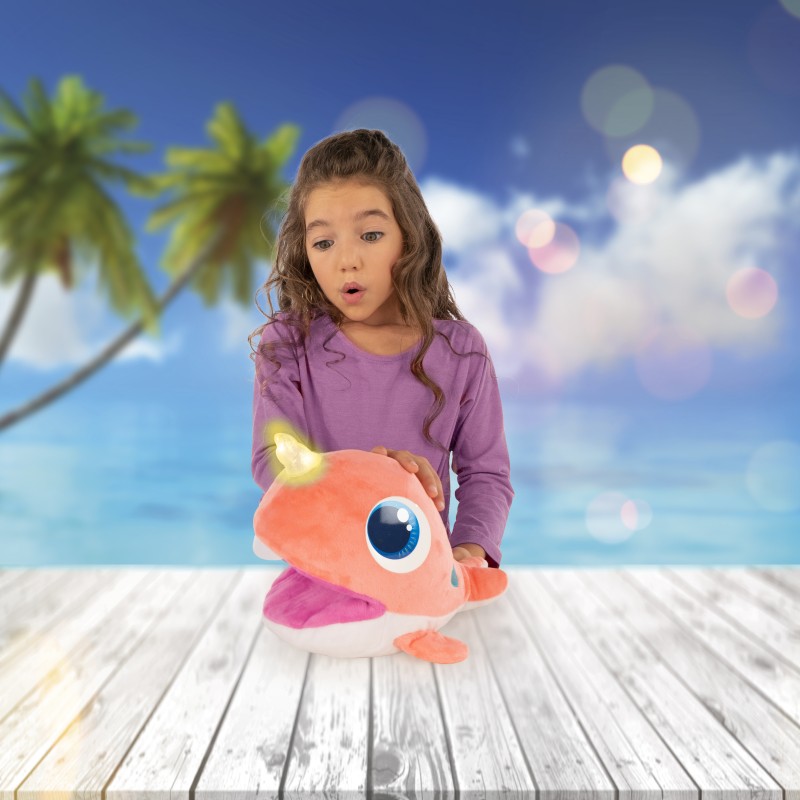 AS Zoo Corally Λούτρινο Διαδραστικό Φάλαινα Μονόκερος