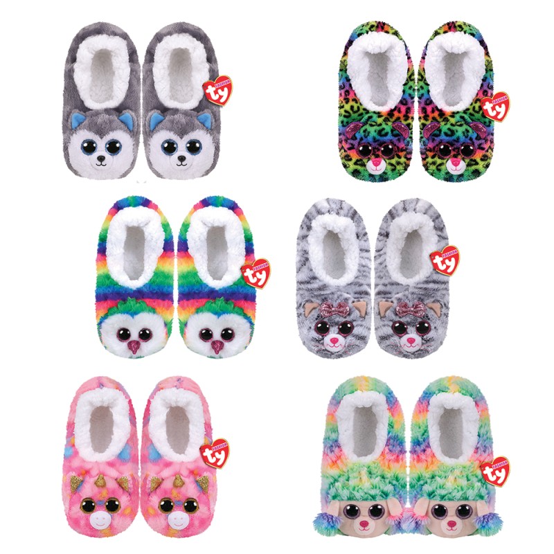 TY Fashion Χνουδωτό Παντοφλάκια σε Διάφορα Σχέδια