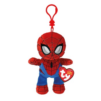 TY Beanie Babies Μπρελόκ Χνουδωτό Spiderman 8,5εκ