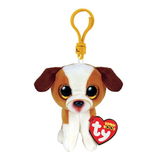 TY Beanie Boos Hugo Χνουδωτό Κλιπ Σκυλάκι Καφέ Και Λευκό 8.5εκ TY Beanie Boos Hugo Χνουδωτό Κλιπ Σκυλάκι Καφέ Και Λευκό 8.5εκ