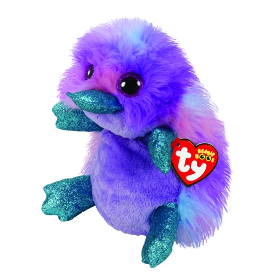 TY Beanie Boos Zappy Χνουδωτός Πλατύποδας Μωβ 23εκ