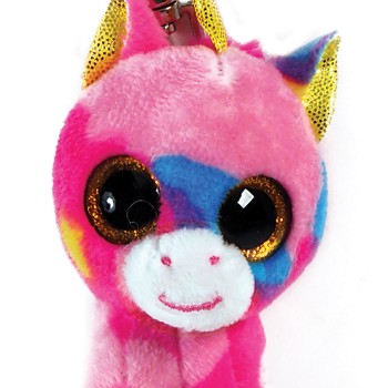 TY Beanie Boos Fantasia Χνουδωτό Μπρελόκ Μονόκερος Πολύχρωμος 8.5εκ