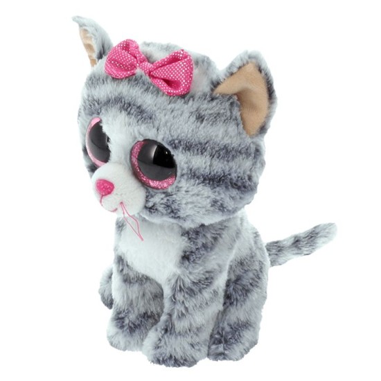 TY Beanie Boos Kiki Χνουδωτή Γατούλα Γκρι 23εκ TY Beanie Boos Kiki Χνουδωτή Γατούλα Γκρι 23εκ