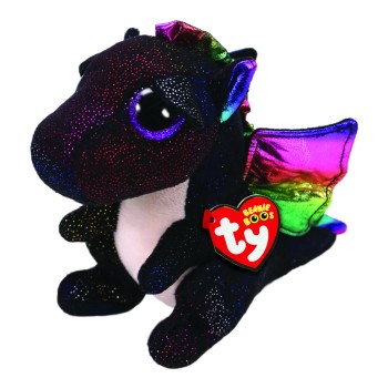 TY Beanie Boos Anora Χνουδωτό Δράκος Μαύρος 23εκ