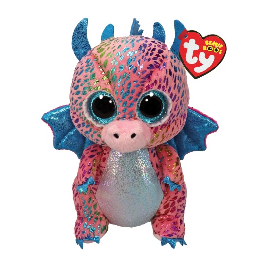 TY Beanie Boos Flint Χνουδωτός Δράκος Πολύχρωμος 15εκ TY Beanie Boos Flint Χνουδωτός Δράκος Πολύχρωμος 15εκ