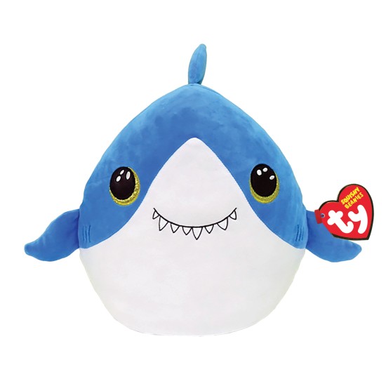 TY Squishy Beanies Finsley Καρχαρίας Μπλε 38εκ TY Squishy Beanies Finsley Καρχαρίας Μπλε 38εκ