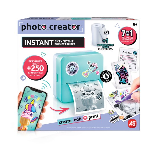 Photo Creator Instant Φορητός Εκτυπωτής Για Ηλικίες 8+ Photo Creator Instant Φορητός Εκτυπωτής Για Ηλικίες 8+