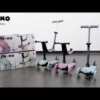 Shoko Παιδικό Πατίνι Πολυμορφικό 3 Σε 1 Σε Γαλάζιο Χρώμα Για 12+ Μηνών