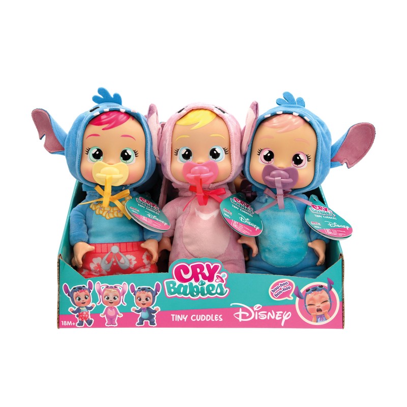 Cry Babies Tiny Cuddles Disney Stitch Διαδραστική Κούκλα Κλαίει Με Αληθινά Δάκρυα