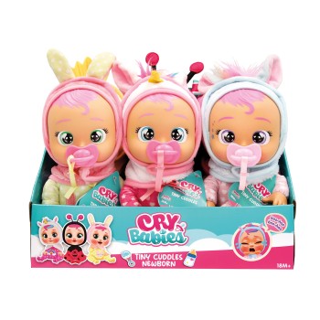 Cry Babies Tiny Cuddles Newborns Διαδραστική Κούκλα Κλαίει Με Αληθινά Δάκρυα