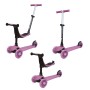 Shoko Παιδικό Πατίνι Πολυμορφικό 3 Σε 1 Σε Ροζ Χρώμα Για 12+ Μηνών