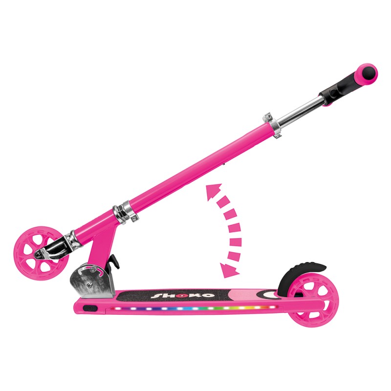 Shoko Παιδικό Πατίνι Flex Pro Με 2 Ρόδες Σε Φούξια Χρώμα Για 5+ Χρονών