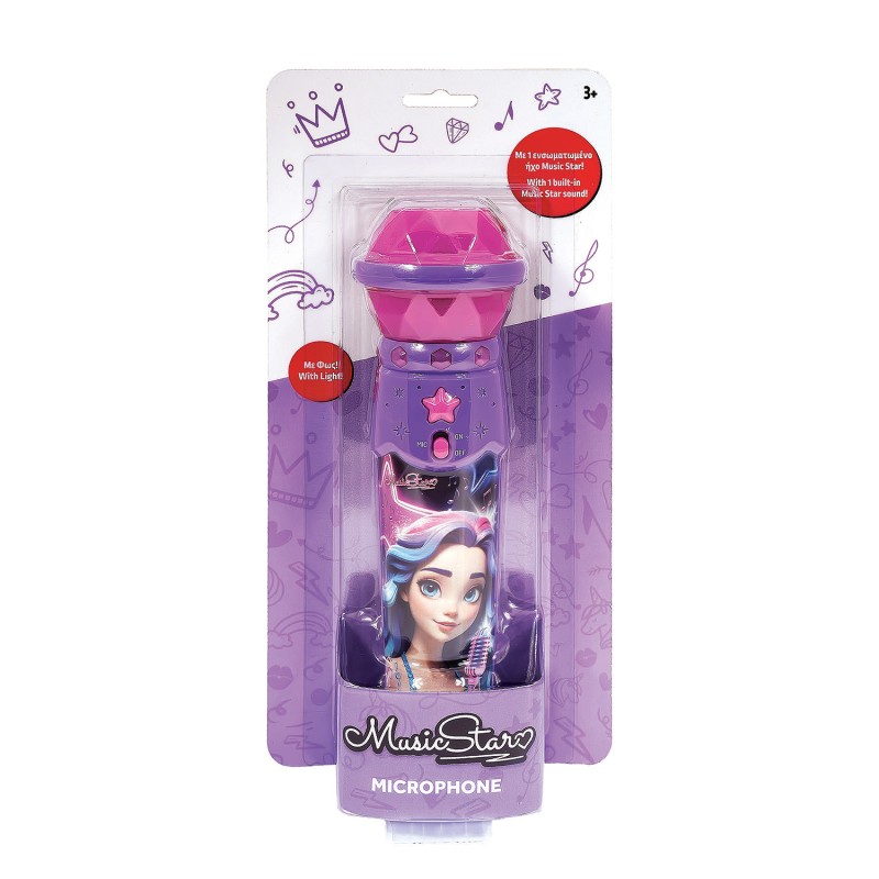 Music Star Μικρόφωνο σε 2 Χρώματα Για 3+ Χρονών