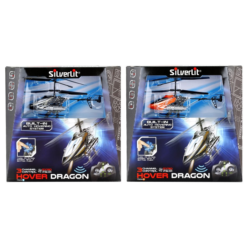 Silverlit Τηλεκατευθυνόμενο Ελικόπτερο I/R Hover Dragon Για 10+ Ετών