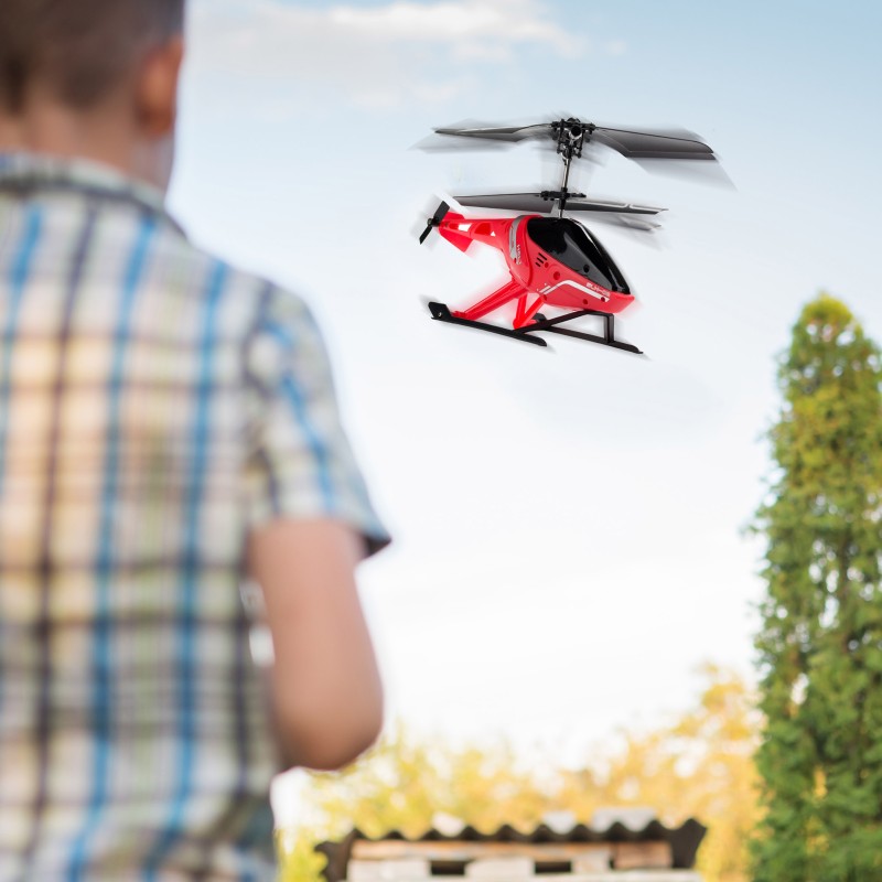 Silverlit Flybotic Air Python Τηλεκατευθυνόμενο Ελικόπτερο Κόκκινο Για 10+ Χρονών