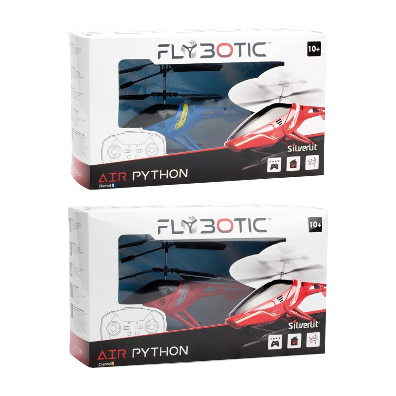 Silverlit Flybotic Air Python Τηλεκατευθυνόμενο Ελικόπτερο Μπλε Για 8+ Χρονών