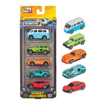 Teamsterz Street Machines Με 5 Αυτοκινητάκια Die-Cast Για 3+ Χρονών