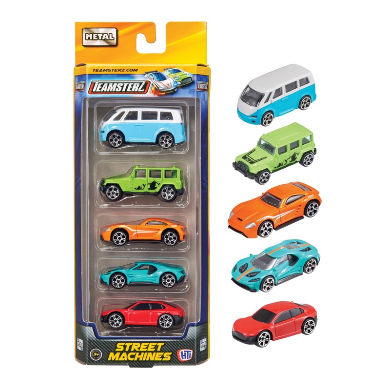 Teamsterz Street Machines Με 5 Αυτοκινητάκια Die-Cast Για 3+ Χρονών