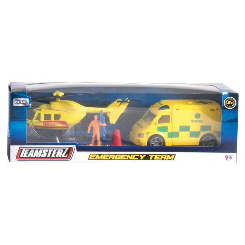 Teamsterz Σετ Αυτοκινητάκια Έκτακτης Ανάγκης Die-Cast Για 3+ Χρονών