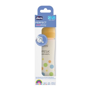Chicco Πλαστικό Μπιμπερό Perfect Easy Κατά των Κολικών Σιέλ 250ml Για 2+ Μηνών