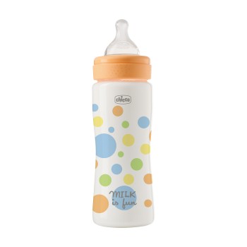 Chicco Πλαστικό Μπιμπερό Perfect Easy Κατά των Κολικών Σιέλ 330ml Για 4+ Μηνών