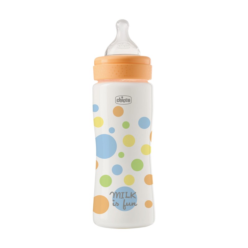 Chicco Πλαστικό Μπιμπερό Perfect Easy Κατά των Κολικών Σιέλ 330ml Για 4+ Μηνών
