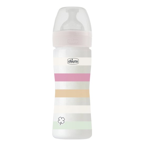 Chicco Πλαστικό Μπιμπερό Well Being Κατά των Κολικών Ροζ 250ml Για 2+ Μηνών Chicco Πλαστικό Μπιμπερό Well Being Κατά των Κολικών Ροζ 250ml Για 2+ Μηνών