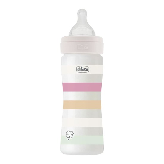 Chicco Πλαστικό Μπιμπερό Well Being Κατά των Κολικών Ροζ 250ml Για 2+ Μηνών Chicco Πλαστικό Μπιμπερό Well Being Κατά των Κολικών Ροζ 250ml Για 2+ Μηνών