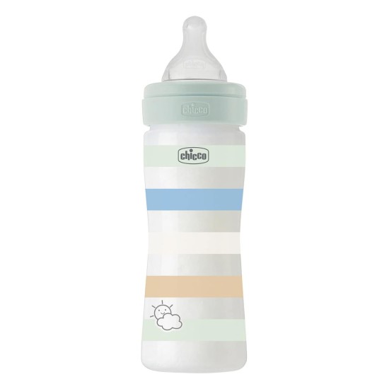Chicco Πλαστικό Μπιμπερό Well Being Κατά των Κολικών Μπλε 250ml Για 2+ Μηνών Chicco Πλαστικό Μπιμπερό Well Being Κατά των Κολικών Μπλε 250ml Για 2+ Μηνών