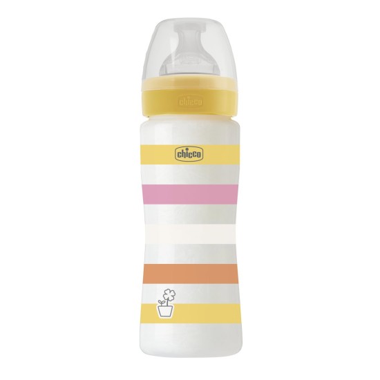 Chicco Πλαστικό Μπιμπερό Well Being Κατά των Κολικών Ροζ 330ml Για 4+ Μηνών Chicco Πλαστικό Μπιμπερό Well Being Κατά των Κολικών Ροζ 330ml Για 4+ Μηνών