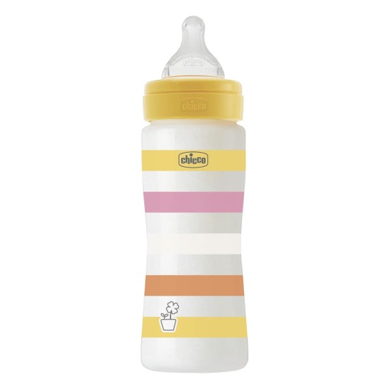 Chicco Πλαστικό Μπιμπερό Well Being Κατά των Κολικών Ροζ 330ml Για 4+ Μηνών Chicco Πλαστικό Μπιμπερό Well Being Κατά των Κολικών Ροζ 330ml Για 4+ Μηνών