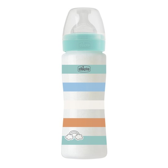 Chicco Πλαστικό Μπιμπερό Well Being Κατά των Κολικών Μπλε 330ml Για 4+ Μηνών Chicco Πλαστικό Μπιμπερό Well Being Κατά των Κολικών Μπλε 330ml Για 4+ Μηνών