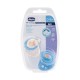 Chicco Πιπίλες Air PhysioForma Μπεζ - Σιέλ Για 0-6 Μηνών 2τμχ