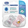 Chicco Πιπίλες Light PhysioForma Ροζ Για 2-6 Μηνών 2τμχ
