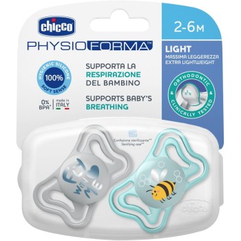 Chicco Πιπίλες Light PhysioForma Σιέλ Για 2-6 Μηνών 2τμχ