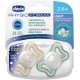 Chicco Πιπίλες Light PhysioForma Νύχτας Για 2-6 Μηνών 2τμχ Chicco Πιπίλες Light PhysioForma Νύχτας Για 2-6 Μηνών 2τμχ