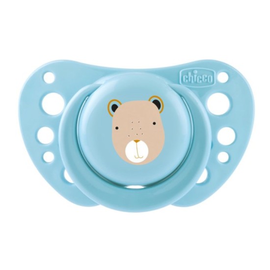 Chicco Πιπίλες Air PhysioForma Μπεζ - Σιέλ Για 0-6 Μηνών 2τμχ