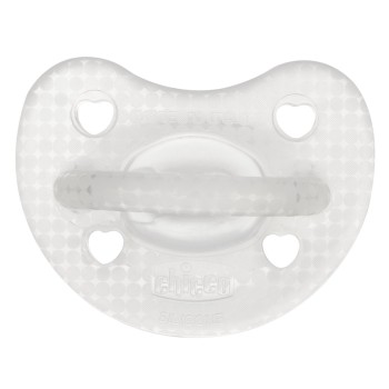 Chicco Πιπίλα Όλο Σιλικόνη PhysioForma Soft Διάφανη Για 2-6 Μηνών 2τμχ