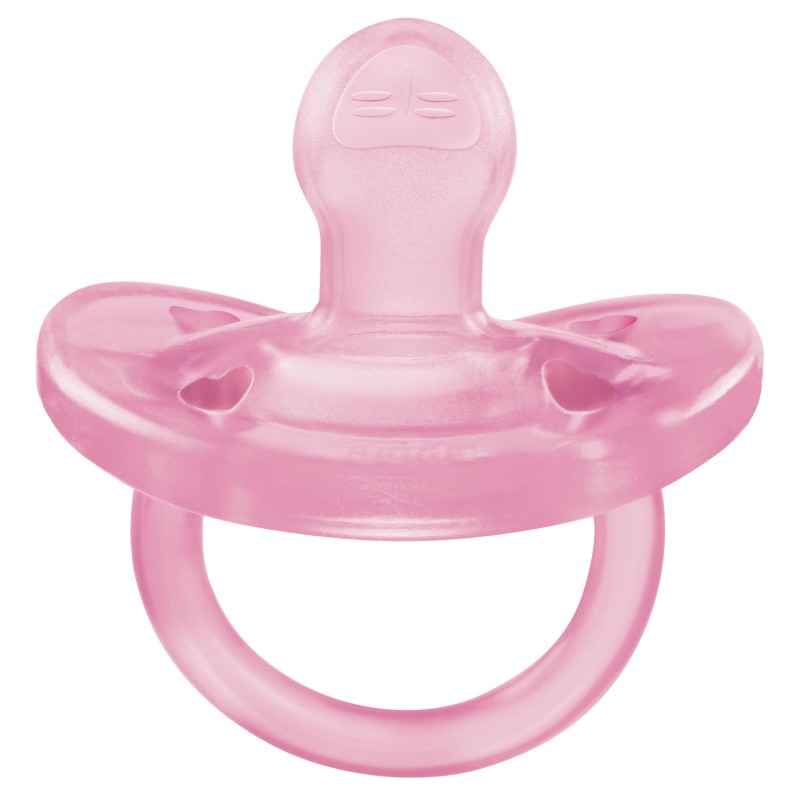 Chicco Πιπίλα Όλο Σιλικόνη PhysioForma Soft Ροζ Για 6-16 Μηνών