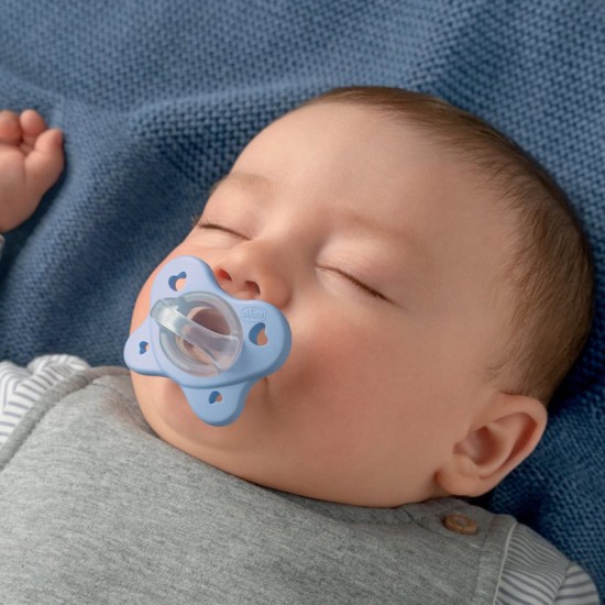Chicco Πιπίλες Όλο Σιλικόνη PhysioForma Dual Soft Ροζ Για 16-36 Μηνών 2τμχ
