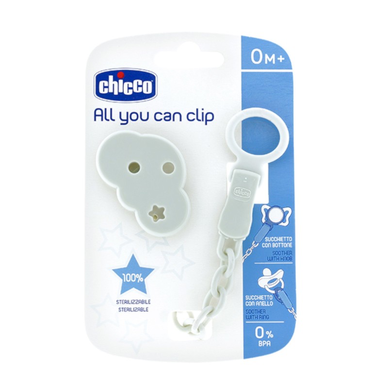 Chicco Κλιπ Πιπίλας Αστέρι Με Συννεφάκι Για 0+ Μηνών