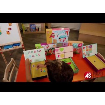 AS Magnet Box Αλφαβήτα 91 Εκπαιδευτικοί Χάρτινοι Μαγνήτες Για 3+ Χρονών
