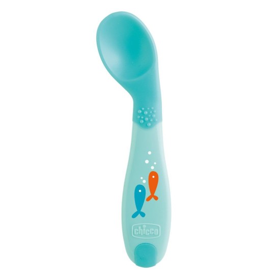 Chicco Βρεφικό Κουτάλι Σιλικόνης Soft Πράσινο Για 8+ Μηνών Chicco Βρεφικό Κουτάλι Σιλικόνης Soft Πράσινο Για 8+ Μηνών