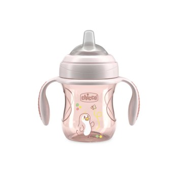 Chicco Κύπελλο Transition Natural Ροζ Για 4+ Μηνών