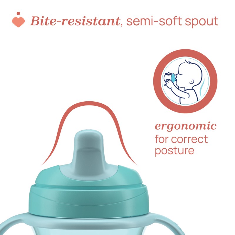 Chicco Κύπελλο Εκπαιδευτικό Natural  Bεραμάν Για 6+ Μηνών