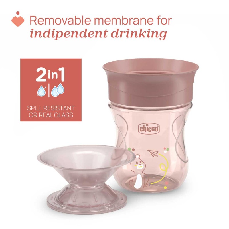 Chicco Κύπελλο Perfect Natural Ροζ Για 12+ Μηνών