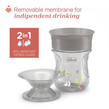 Chicco Κύπελλο Perfect Natural Γκρι Για 12+ Μηνών