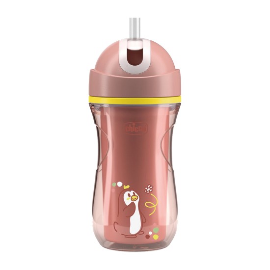 Chicco Ποτηράκι Sport Ροζ Για 14+ Μηνών Chicco Ποτηράκι Sport Ροζ Για 14+ Μηνών