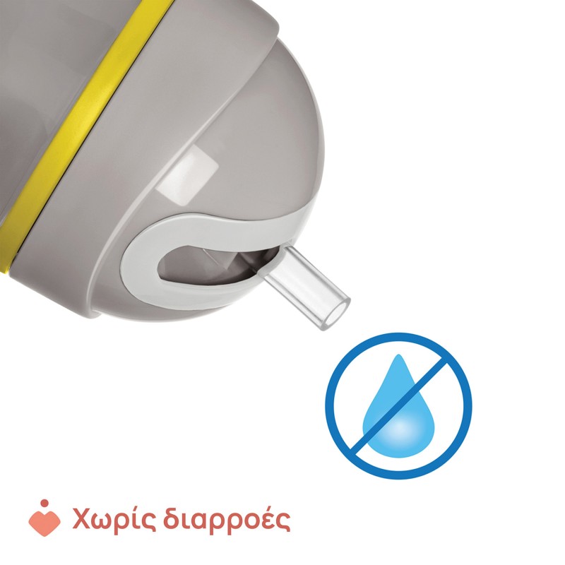 Chicco Ποτηράκι Sport Γκρι Για 14+ Μηνών
